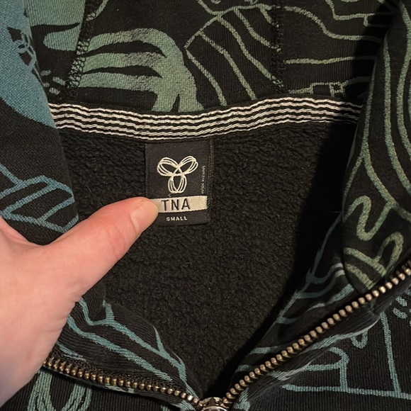Euc TNA graphic full zip hoodie. - Picture 4 of 8